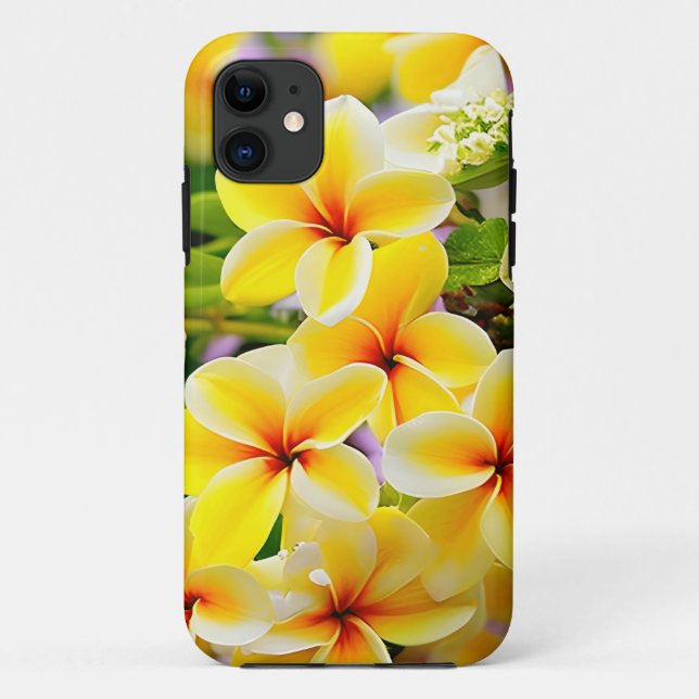 Funda De Case-Mate Para iPhone flores amarillas de lilo (Reverso)