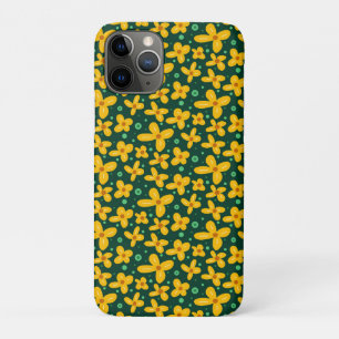 Funda Para iPhone 11 Pro Flores amarillas pequeñas