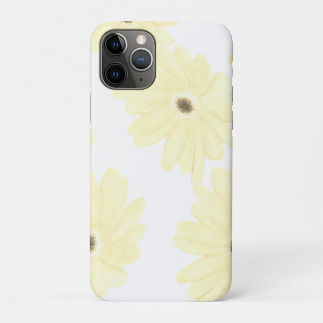 Funda De Case-Mate Para iPhone Flores Amarillas Tranquilas (Reverso)