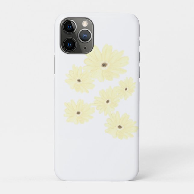 Funda De Case-Mate Para iPhone Flores Amarillas Tranquilas (Reverso)