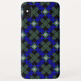 Funda Para iPhone XS Max Flores artdeco en estilo retro