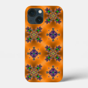 Funda Para iPhone 13 Mini Flores artdeco en estilo retro