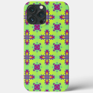Funda Para iPhone 13 Pro Max Flores artdeco en estilo retro