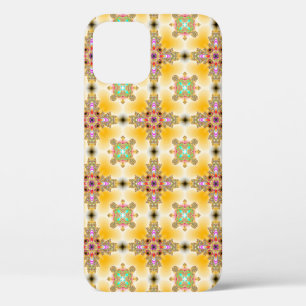 Funda Para iPhone 12 Pro Flores artdeco en estilo retro