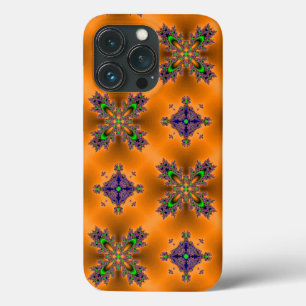 Funda Para iPhone 13 Pro Flores artdeco en estilo retro