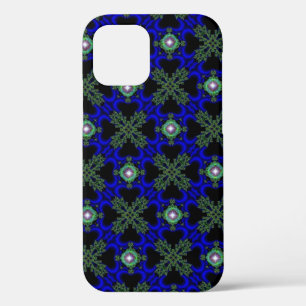 Funda Para iPhone 12 Flores artdeco en estilo retro