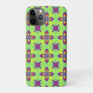 Funda Para iPhone 11 Pro Flores artdeco en estilo retro