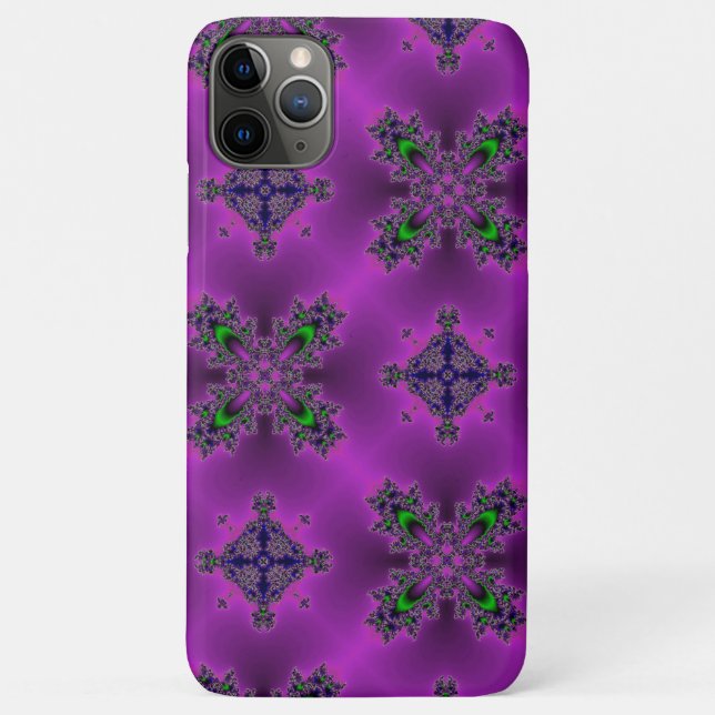 Funda De Case-Mate Para iPhone Flores artdeco en estilo retro (Reverso)