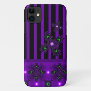Funda Para iPhone 11 Flores artdeco en estilo retro