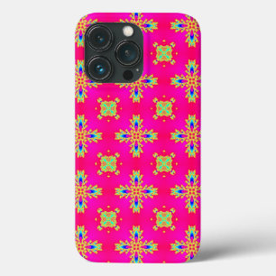 Funda Para iPhone 13 Pro Flores artdeco en estilo retro