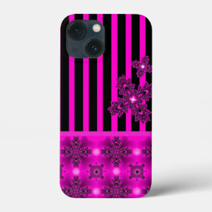 Funda Para iPhone 13 Mini Flores artdeco en estilo retro