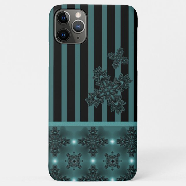 Funda De Case-Mate Para iPhone Flores artdeco en estilo retro (Reverso)