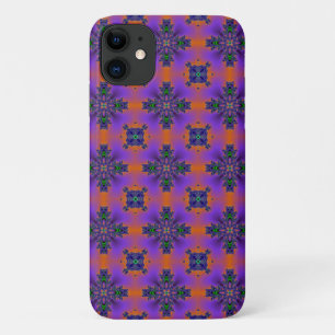 Funda Para iPhone 11 Flores artdeco en estilo retro