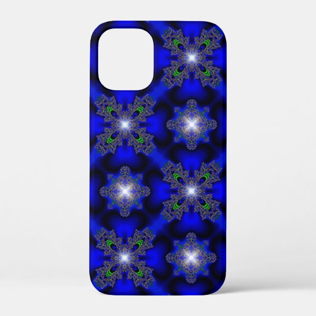 Funda De Case-Mate Para iPhone Flores artdeco en estilo retro (Reverso )