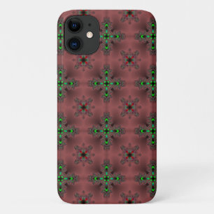 Funda Para iPhone 11 Flores artdeco en estilo retro