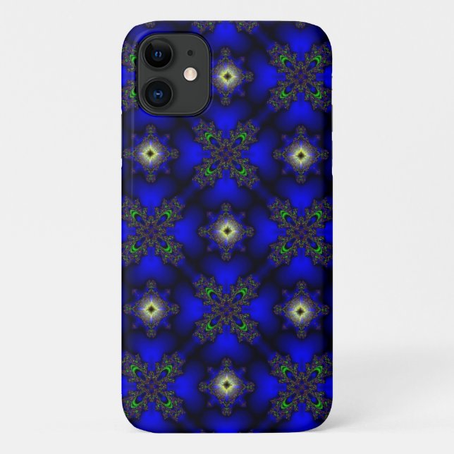 Funda De Case-Mate Para iPhone Flores artdeco en estilo retro (Reverso)