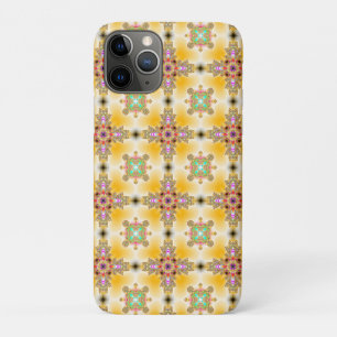 Funda Para iPhone 11 Pro Flores artdeco en estilo retro