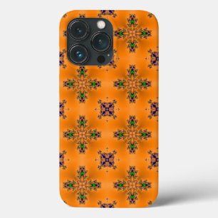 Funda Para iPhone 13 Pro Flores artdeco en estilo retro