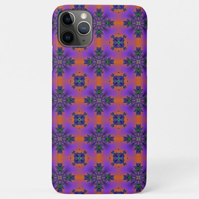 Funda De Case-Mate Para iPhone Flores artdeco en estilo retro (Reverso)