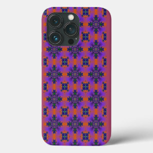 Funda Para iPhone 13 Pro Flores artdeco en estilo retro