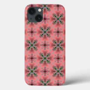 Funda Para iPhone 13 Flores artdeco en estilo retro