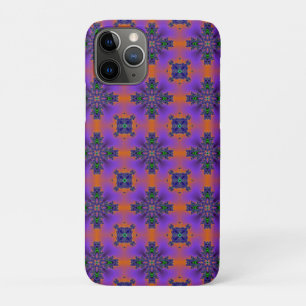 Funda Para iPhone 11 Pro Flores artdeco en estilo retro
