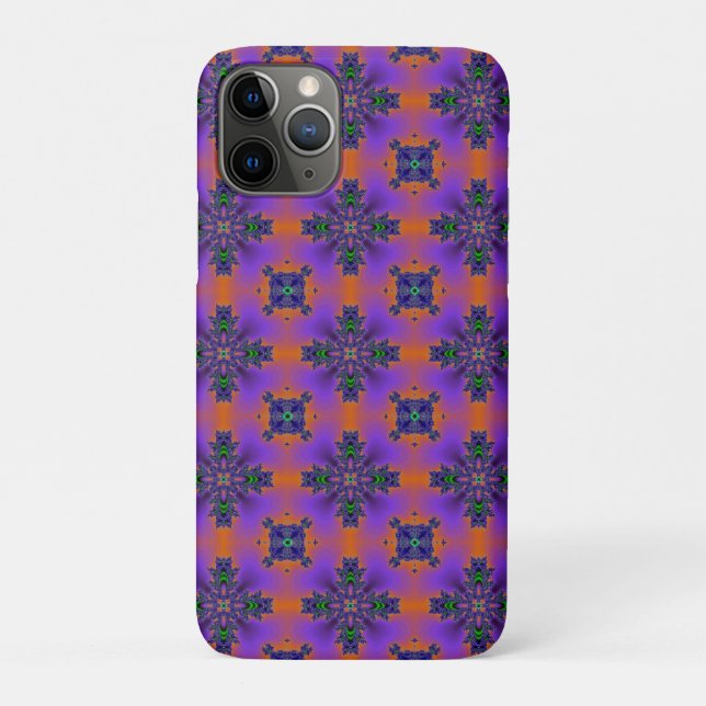 Funda De Case-Mate Para iPhone Flores artdeco en estilo retro (Reverso)