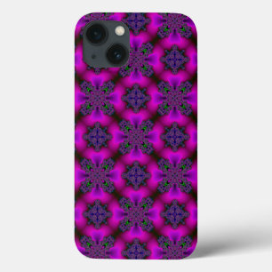 Funda Para iPhone 13 Flores artdeco en estilo retro