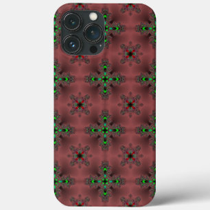 Funda Para iPhone 13 Pro Max Flores artdeco en estilo retro