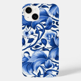 Funda Para iPhone 14 De Case-Mate Flores azul índigo