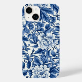 Funda Para iPhone 14 De Case-Mate Flores azul índigo