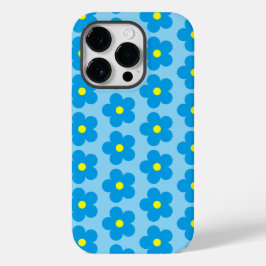Funda Para iPhone 14 Pro De Case-Mate Flores azules