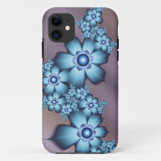 Funda Para iPhone 11 Flores azules