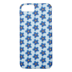 Funda Para iPhone 8/7 Flores azules Apple iPhone 8/7, apenas ahí
