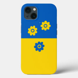 Funda Para iPhone 13 Flores azules y amarillas