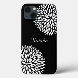 Funda Para iPhone 13 Flores blancas de moda