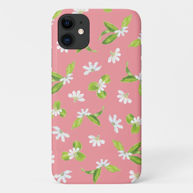 Funda De Case-Mate Para iPhone Flores blancas de naúpaka hawaiana (Reverso)