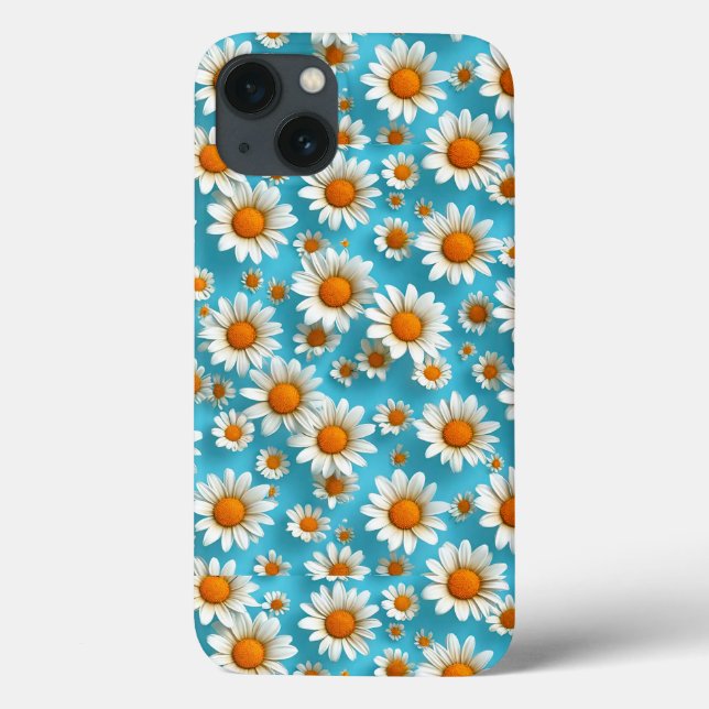 Funda De Case-Mate Para iPhone Flores blancas lindas (Reverso)