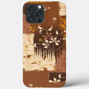 Funda Para iPhone 13 Pro Max flores blancas oscuras