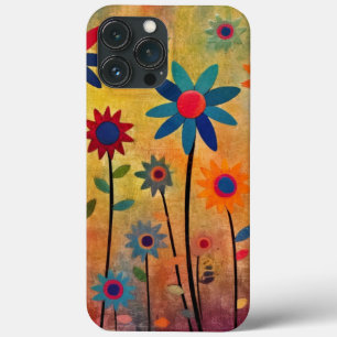 Funda Para iPhone 13 Pro Max Flores Bohemias Coloridas