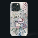 Funda Para iPhone 13 Pro Flores botánicas vintage Pastel Monograma<br><div class="desc">Añade un toque de elegancia a tu teléfono con el estuche de arte Vintage Pastel Botanical Flowers. El bonito diseño de la pintura al óleo es perfecto para la mamá, la hermana, la tía o la novia con estilo que adoran el arte elegante y elegante. Con bonitos colores pastel como...</div>