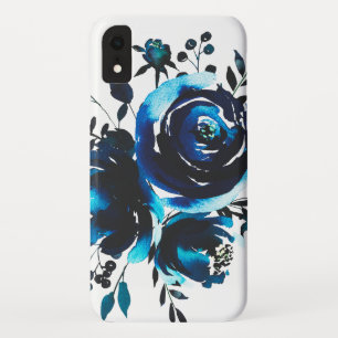 Funda Para iPhone XR Flores clásicas del añil del vintage de la