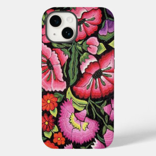 Funda Para iPhone 14 De Case-Mate Flores color bordado de bonito mexicana