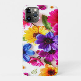 Funda Para iPhone 11 Pro flores coloridas