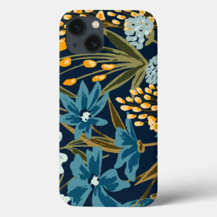 Funda Para iPhone 13 Flores Coloridas Acuarela de moda