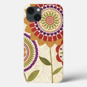 Funda Para iPhone 13 Flores contemporáneas de la caída