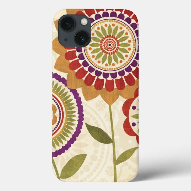 Funda De Case-Mate Para iPhone Flores contemporáneas de la caída (Reverso)