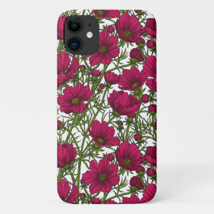 Funda Para iPhone 11 Flores Cosmos rosadas