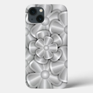 Funda Para iPhone 13 Flores cromadas - Estuche para iPhone Funda-mate p