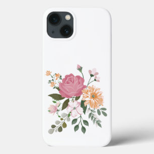 Funda Para iPhone 13 Flores de acuarela